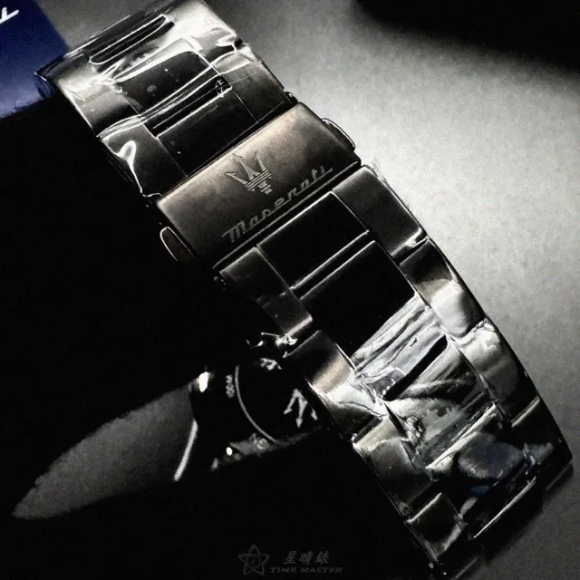 【MASERATI 瑪莎拉蒂】瑪莎拉蒂男錶型號R8873600005(寶藍色錶面寶藍錶殼深黑色精鋼錶帶款)