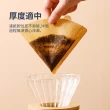 【ANTIAN】100入組 V形一次性手沖咖啡濾紙 泡茶葉波紋過濾紙 10cm/12cm