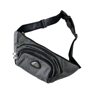 【WALLABY】袋鼠牌 MIT 腰包單肩包 兩用包 輕量外出包 防潑水 灰色/藍色/黑色
