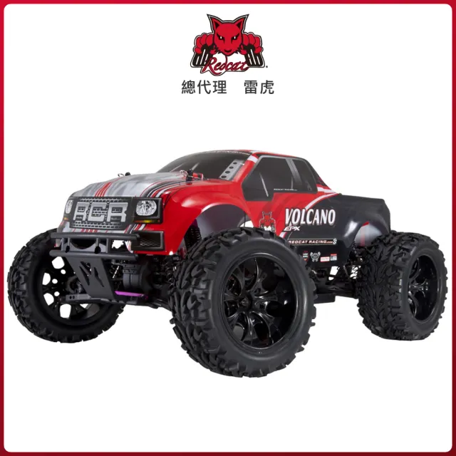 【Redcat Racing】VOLCANO EPX 1/10 四驅大腳車 紅 6050RT-05925(大腳車)