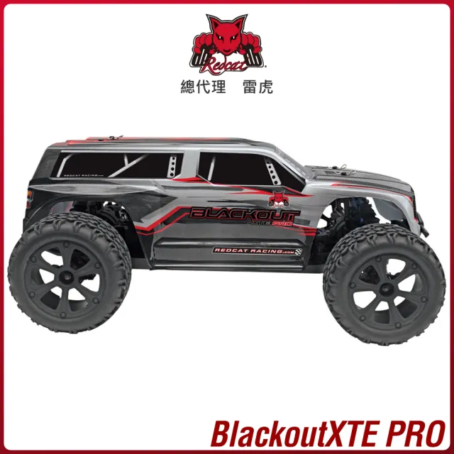 【Redcat Racing】BLACKOUT XTE PRO 1/10無刷四驅大腳車 銀6050RT-07014(越野車)