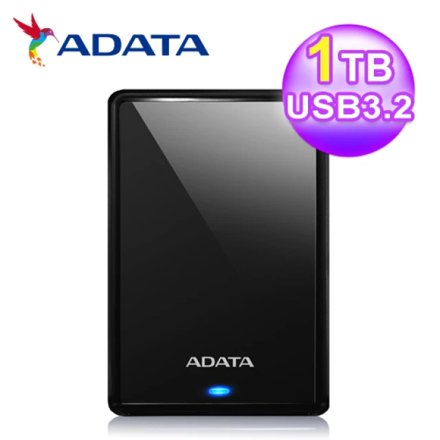 ADATA 威剛 HV620S 1TB 2.5吋行動硬碟 黑
