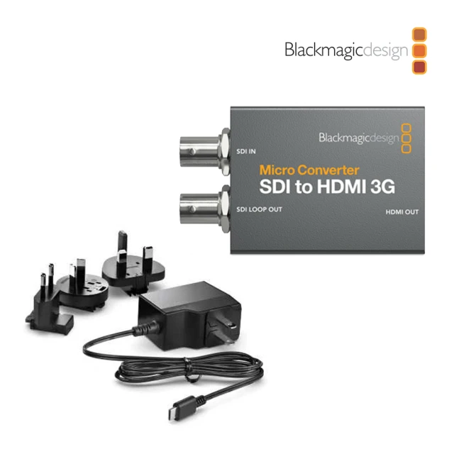 Blackmagic Design Micro Converter SDI to HDMI 3G 微型視訊轉換器 含變壓器(CONVCMIC/SH03G/WPSU)