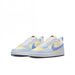 【NIKE 耐吉】休閒鞋_大童 女_藍 黃_COURT BOROUGH GS(FV8120141)