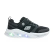 【SKECHERS】Meteor Lights 中大童 男童 休閒鞋 燈鞋 緩震 舒適 黑灰(401675LBKGY)