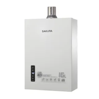 【SAKURA 櫻花】16公升強制排氣熱水器FE式NG1/LPG(DH-1635F基本安裝)