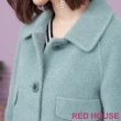 【RED HOUSE 蕾赫斯】方釦毛毛外套(湖水色)