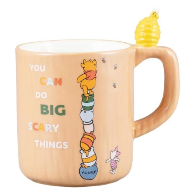 小禮堂 Disney 迪士尼 小熊維尼陶瓷馬克杯 - Honeycomb Mug(平輸品)