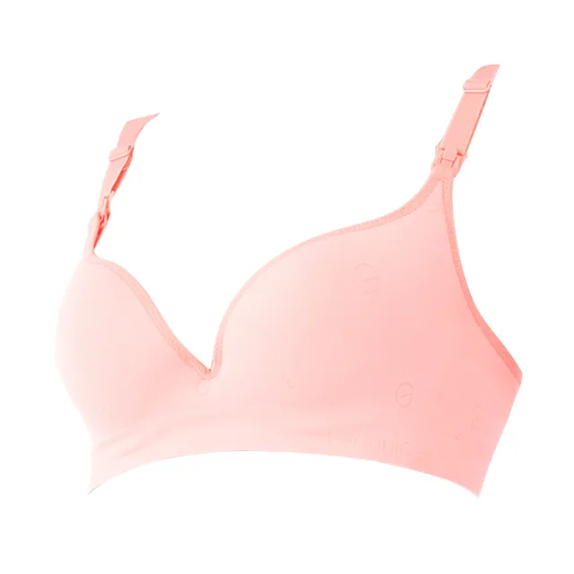 【Gennies 奇妮】哺乳內衣 一體成型舒適軟鋼圈內衣(粉 特惠)