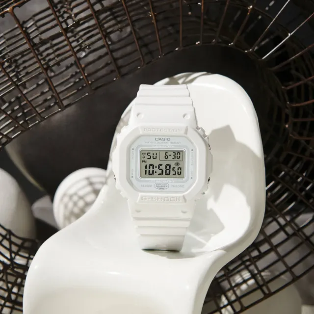 【CASIO 卡西歐】G-SHOCK WOMEN 時尚休閒方形電子腕錶 禮物推薦 畢業禮物(GMD-S5600BA-7)
