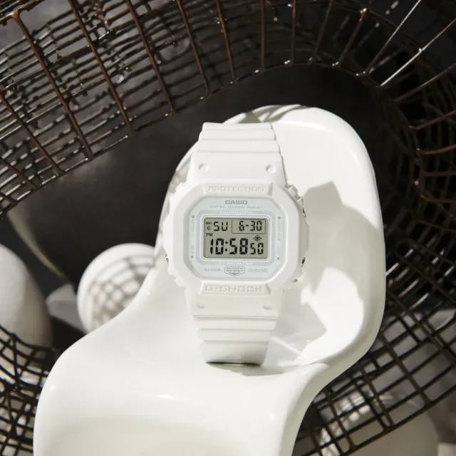 【CASIO 卡西歐】G-SHOCK WOMEN 時尚休閒方形電子腕錶 禮物推薦 送禮首選(GMD-S5600BA-7)