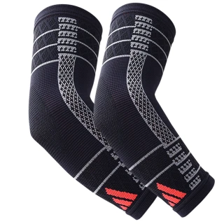 【adidas 愛迪達】WUCHT P3高機能3D立體針織運動護肘 2入組(MG0044 護肘 運動護肘 護肘套 運動護具)