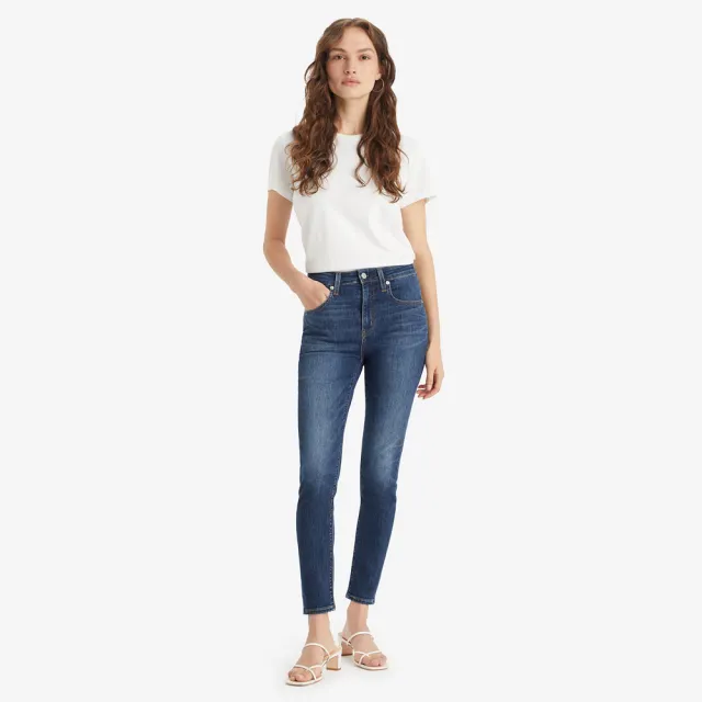 【LEVIS】女款 721高腰緊身窄管涼感牛仔長褲 Performance Cool 熱賣單品 18882-0689