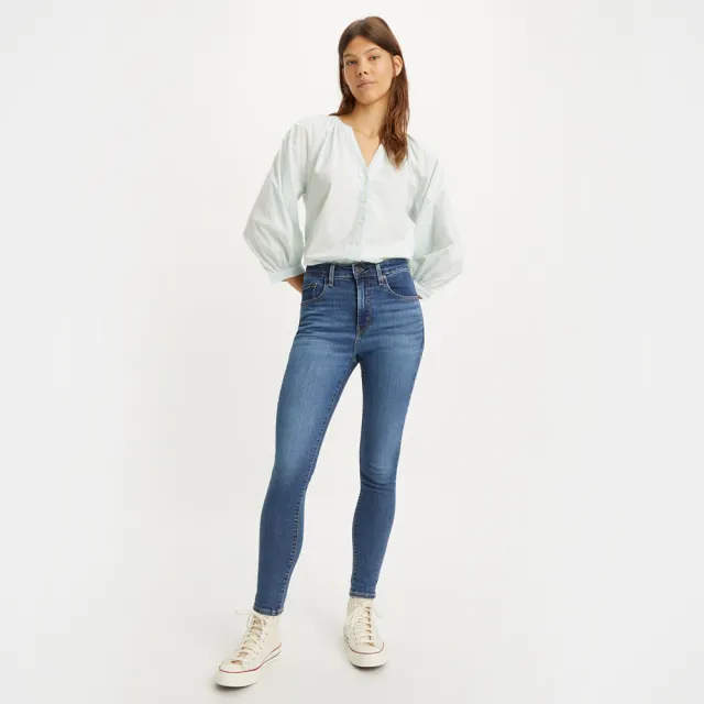 【LEVIS 官方旗艦】女款 721高腰緊身窄管牛仔長褲 Performance Cool 人氣新品 18882-0595