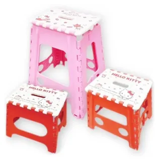【小禮堂】Hello Kitty 攜帶式折疊椅 - 成人款 S(平輸品)
