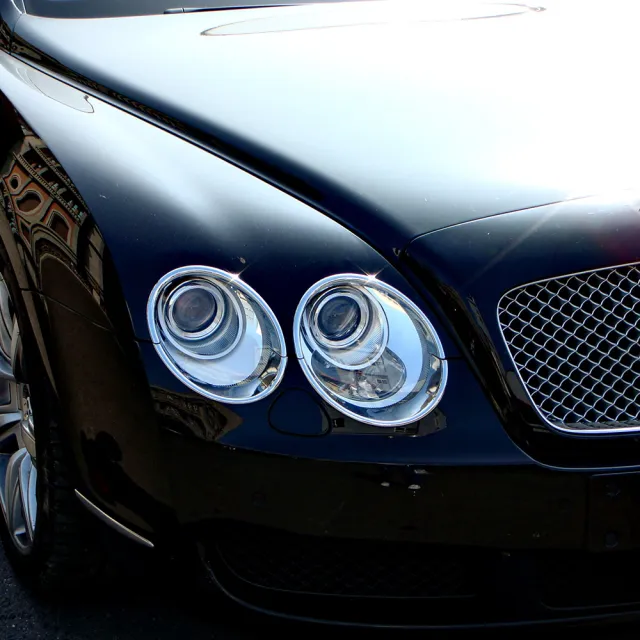 【IDFR】Bentley 賓利 Continental Flying Spur 2005~2009 鍍鉻銀 前燈框 頭燈框 飾貼(賓利 車身改裝)