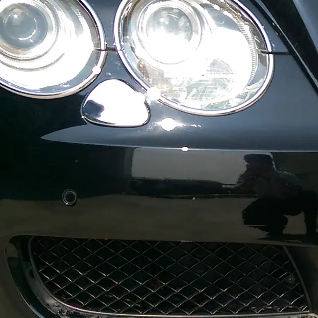【IDFR】Bentley 賓利 Continental Flying Spur 2005~2009 鍍鉻銀 前保桿噴水器外蓋貼(賓利 車身改裝)