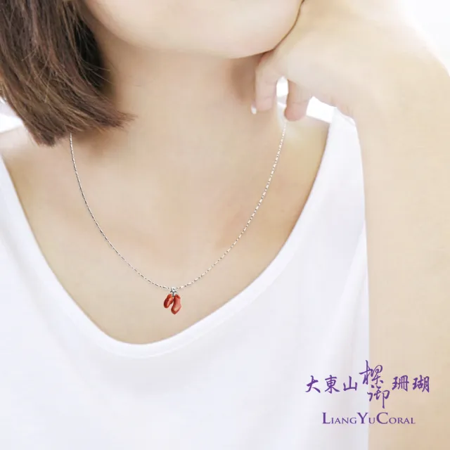 【大東山樑御珊瑚】沙丁全紅珊瑚墜-福運(雕刻福袋造型)