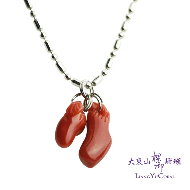 【大東山樑御珊瑚】沙丁全紅珊瑚墜-福運(雕刻福袋造型)