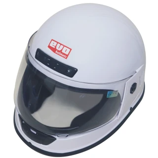 【EVO】全罩式安全帽-白色+(6入不織布內襯套-速)