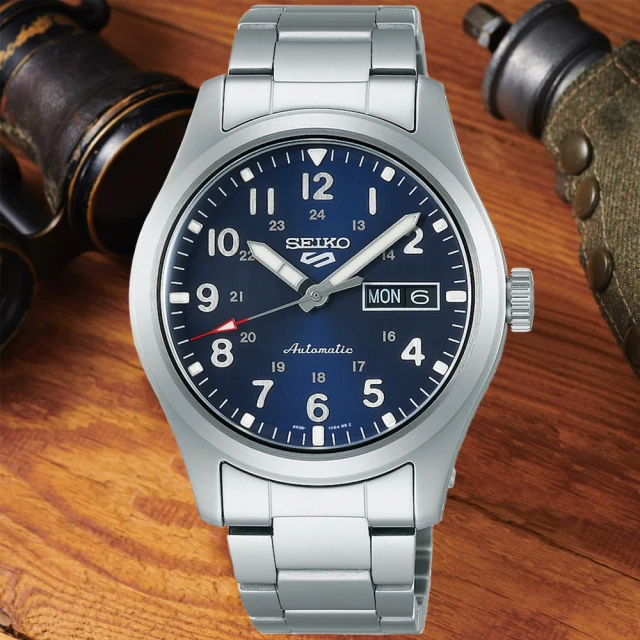 SEIKO 精工 5 Sports系列 軍風時尚 機械腕錶 