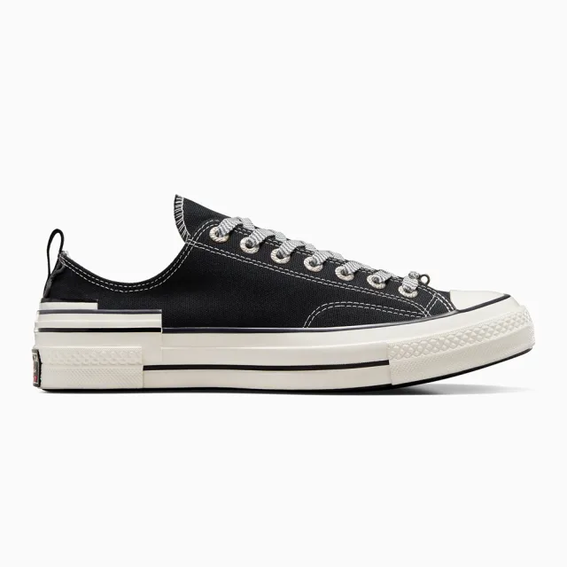 【CONVERSE】休閒鞋 男鞋 女鞋 帆布鞋 解構 CHUCK 70 HACKED HEEL OX 黑 A07984C