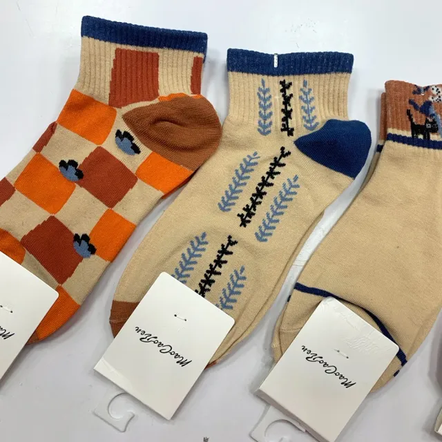 【Socks Form 襪子瘋】5雙組-100%純棉日系短襪(踝襪/棉襪/船型襪/女襪)