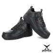 【PAMAX帕瑪斯安全鞋】天然牛皮、銀纖維抗菌氣墊工作鋼頭鞋(P00101H黑 /男女/有特大尺碼)