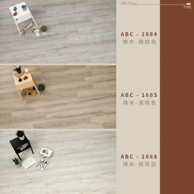 【ABC】美力堅SPC石塑卡扣地板 木紋款(單箱10片0.81坪)