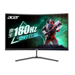 【Acer 宏碁】ED270R S3 曲面無邊框電競螢幕(27型/FHD/180Hz/1ms/VA)