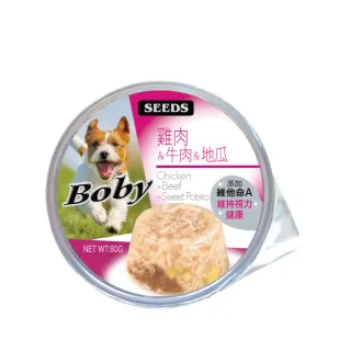 【Seeds 聖萊西】Boby特級機能愛犬餐罐系列80g*24罐(惜時/狗罐/副食/成犬 機能添加)