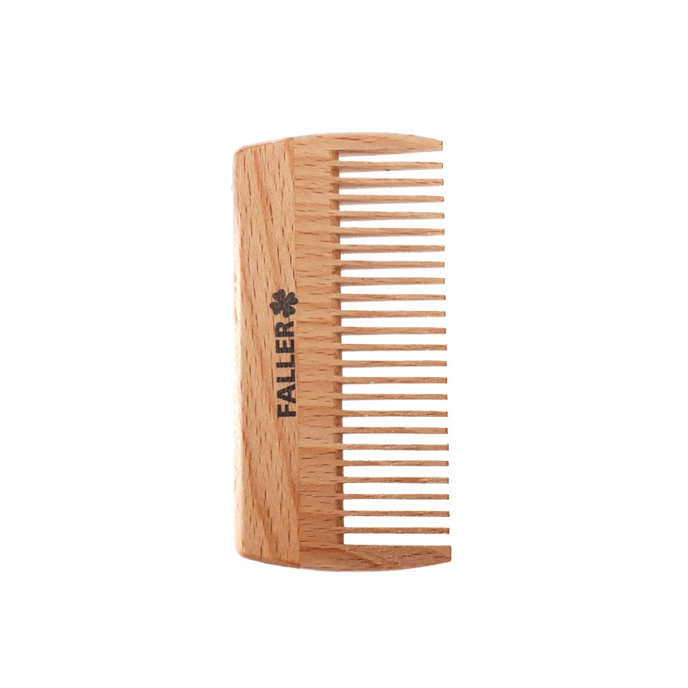 【FALLER 芙樂】德國製掌上細木齒梳 防靜電細軟髮適用 FSC優質木材(扁梳/梳頭造型美容/女王禮物)
