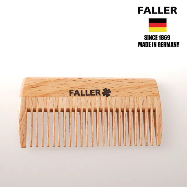 【FALLER 芙樂】德國製掌上細木齒梳 防靜電細軟髮適用 FSC優質木材(扁梳/梳頭造型美容/女王禮物)