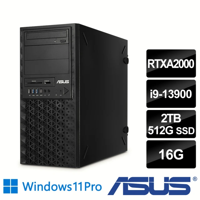 ASUS 華碩 i9 RTXA2000二十四核繪圖工作站(WS760T/i9-13900/16G/2TB HDD+512G SSD/RTXA2000-12G/W11P)