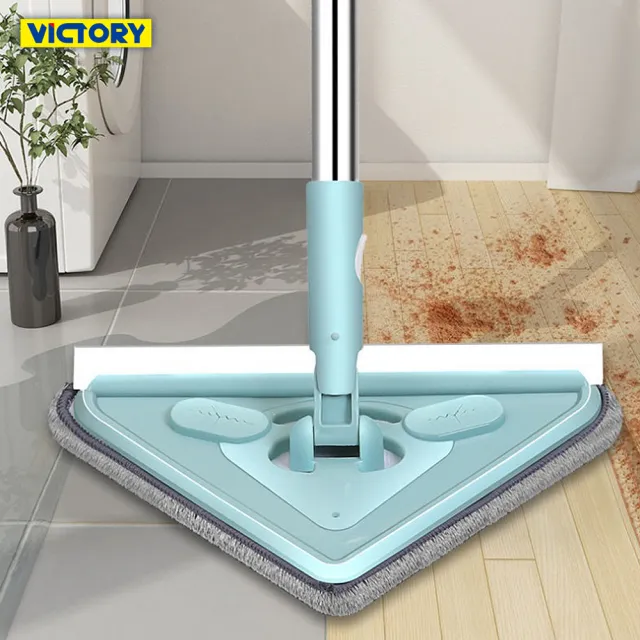 【VICTORY】三角多功能伸縮高處除塵拖把替換布-4片(玻璃刷 玻璃擦 縫隙掃 掃除 乾濕兩用 角落拖把)