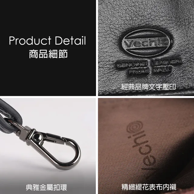【VECHIO】台灣總代理 堅毅號 證件夾-黑色(VE048W019BK)