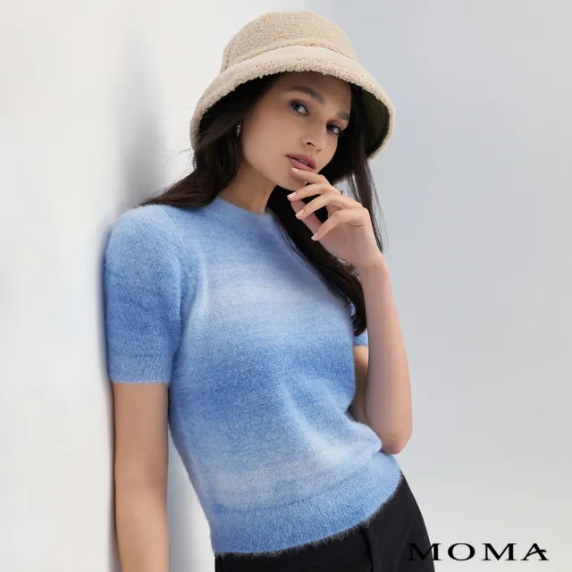 【MOMA】夢幻漸層暈染毛上衣(兩色)