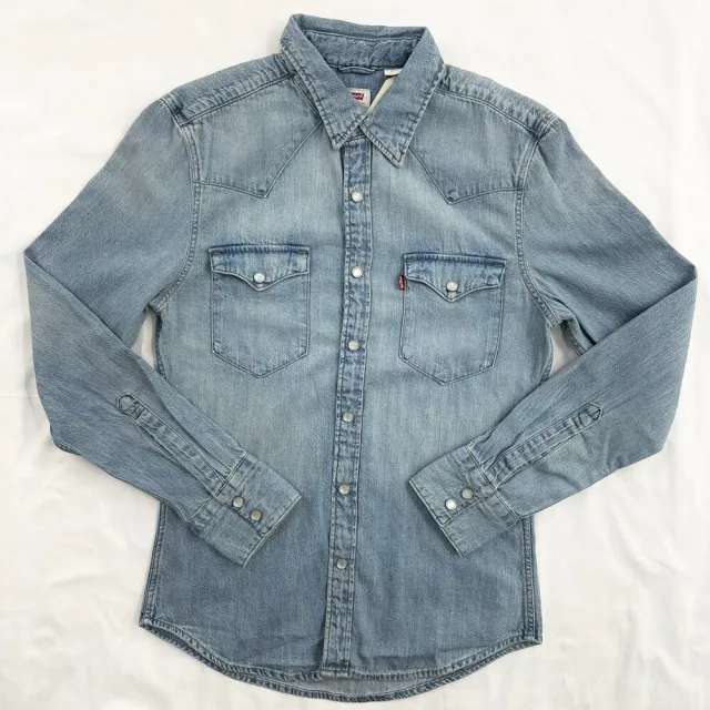 【LEVIS】Levis 牛仔長襯衫 現貨 牛仔 Levis 男版 口袋 長袖 襯衫 長袖襯衫 平輸品(長袖襯衫9006)