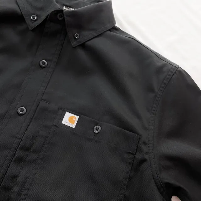 【carhartt】卡哈 雙口袋 工裝襯衫 胸前拉鏈 大尺碼 現貨 長袖 襯衫 平輸品(長袖 襯衫 9650B#4)