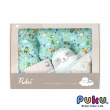【PUKU 藍色企鵝】雲朵抱抱晚安新生彌月禮盒(台灣製雲朵枕+包巾+薄被+樂豆玩偶)