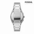 【FOSSIL 官方旗艦館】Everett 都會運動風計時指針手錶 銀色不鏽鋼鍊帶 42MM FS5964