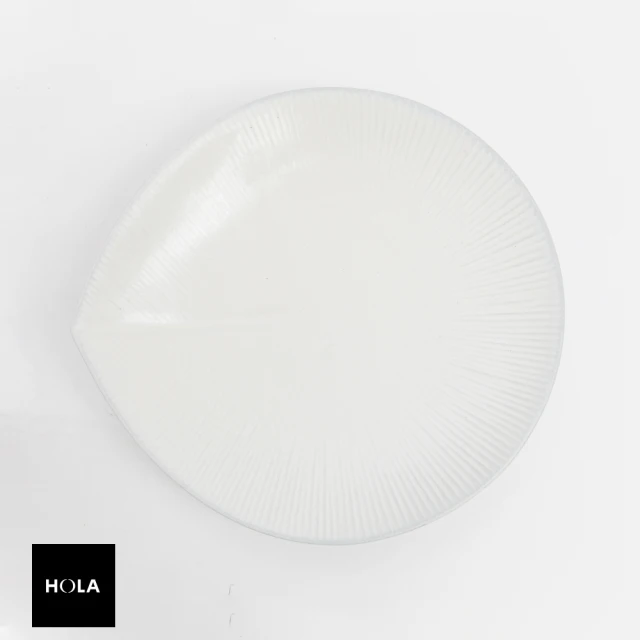 HOLA 丸善陶瓷盤9吋 葉子藍 推薦
