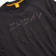 【EDWIN】男裝 橘標 大繡花印花寬厚長袖T恤(黑色)