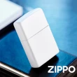 【Zippo官方直營】白色啞漆-素面防風打火機(美國防風打火機)