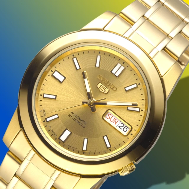 SEIKO 精工 手錶 經典大刻度日本製5號自動機械腕錶-全