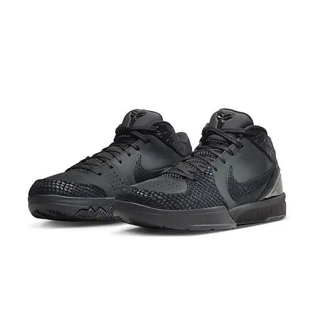 NIKE 耐吉NIKE 耐吉 KOBE 4 “Black Mamba” 黑曼巴 黑魂 黑蛇鱗 實戰籃球鞋(FQ3544-001)