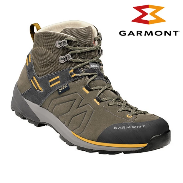 【GARMONT】男款GTX中筒郊山健走鞋Santiago GTX 002630(GoreTex 防水透氣 黃金大底 登山健行)