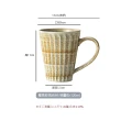 【ZERO原點居家】日式復古風 羅馬紋系列 馬克杯2入組 320mL(復古陶瓷餐具/陶瓷馬克杯/陶瓷杯)