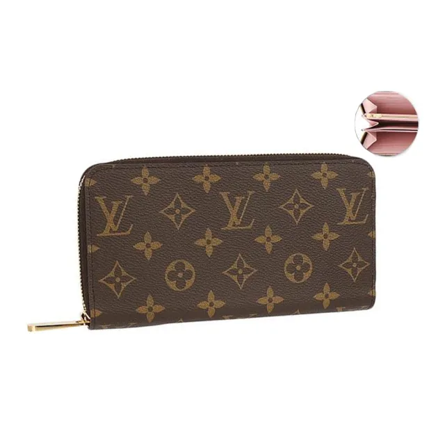 【Louis Vuitton 路易威登】經典Monogram花紋ㄇ字拉鍊長夾(款式任選)