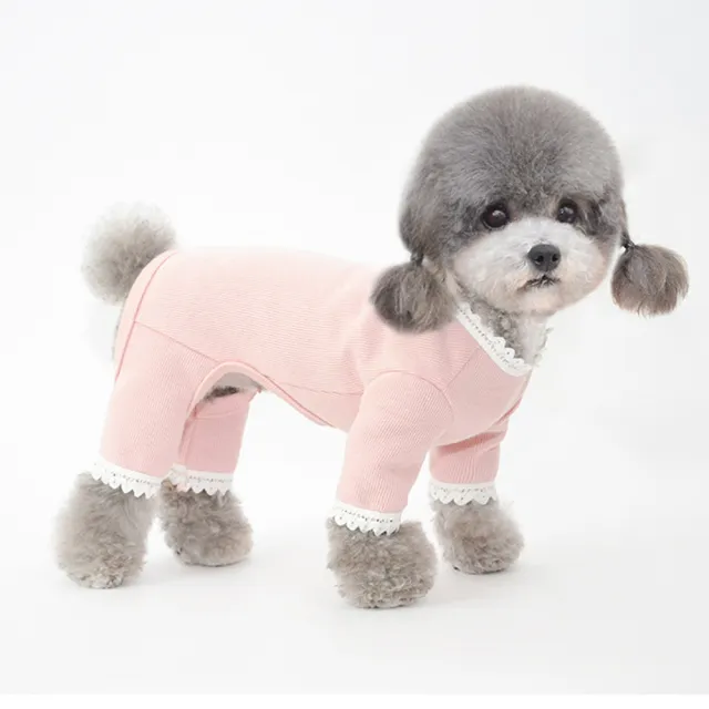 【pettrip】花邊四腳衣(秋冬款寵物服飾 寵物打底衣 內搭衣 貓狗衣服)